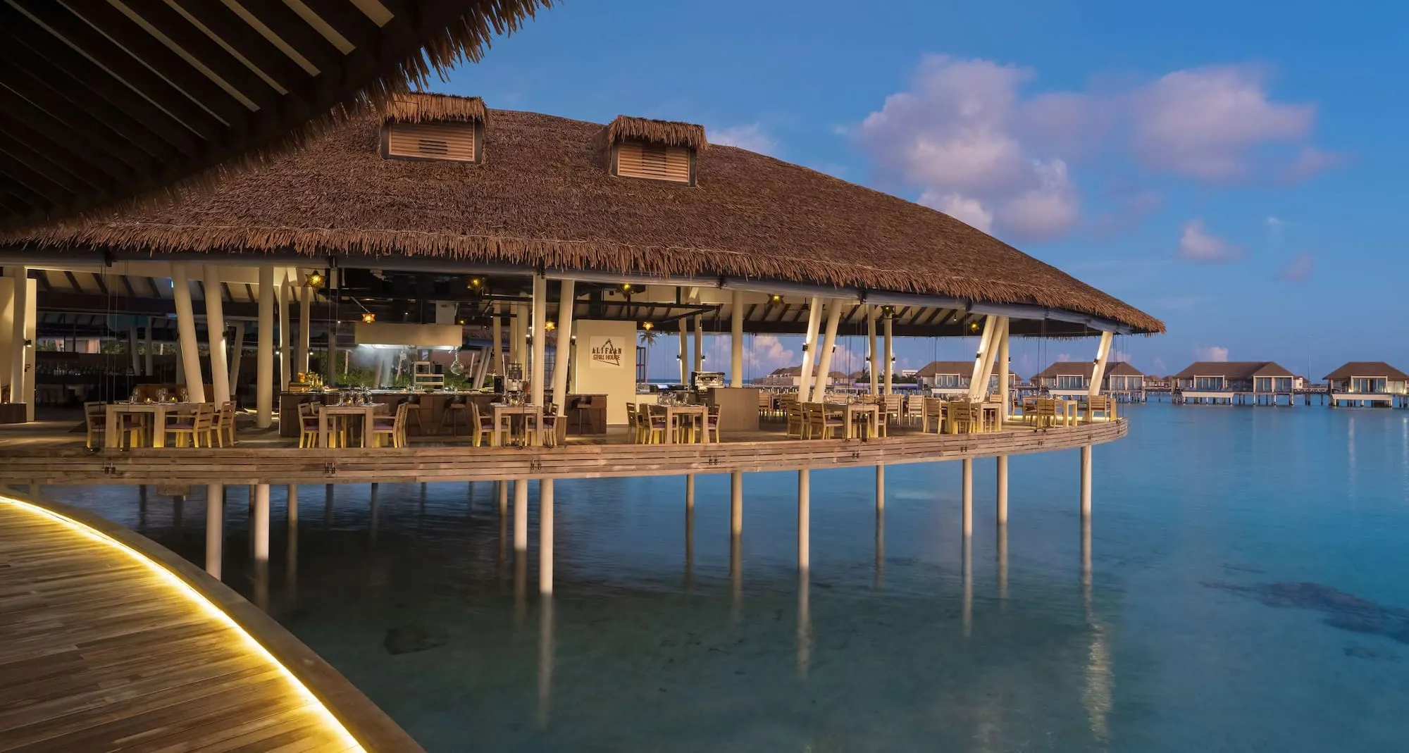 Alifaan Mediterranean restaurant at Radisson Blu Resort Maldives