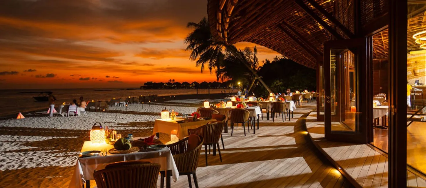 Aqua seafood restaurant at Furaveri