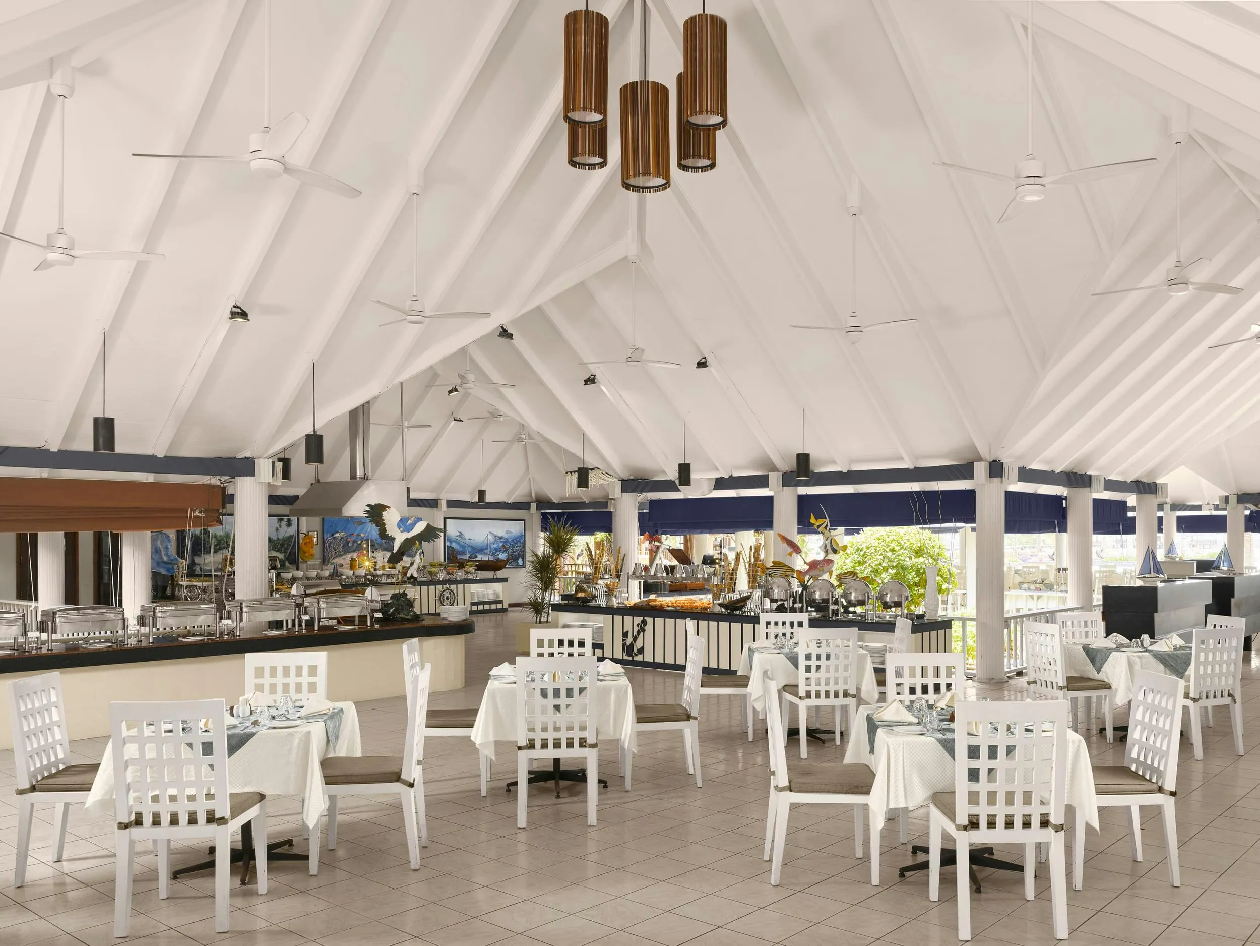 Bageecha main restaurant seating at Villa Nautica