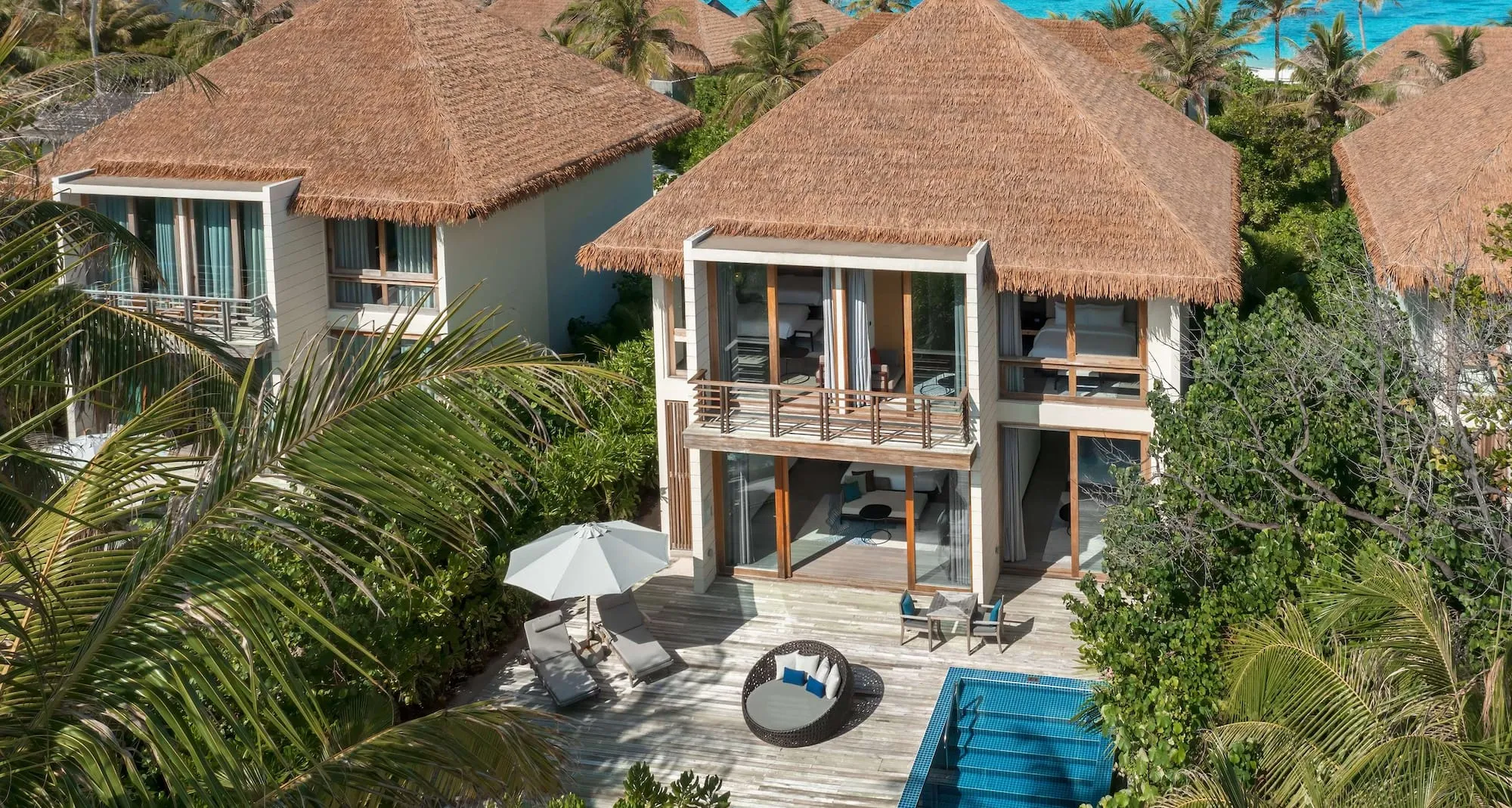 Three-bedroom family beachfront villa at Radisson Blu Resort Maldives