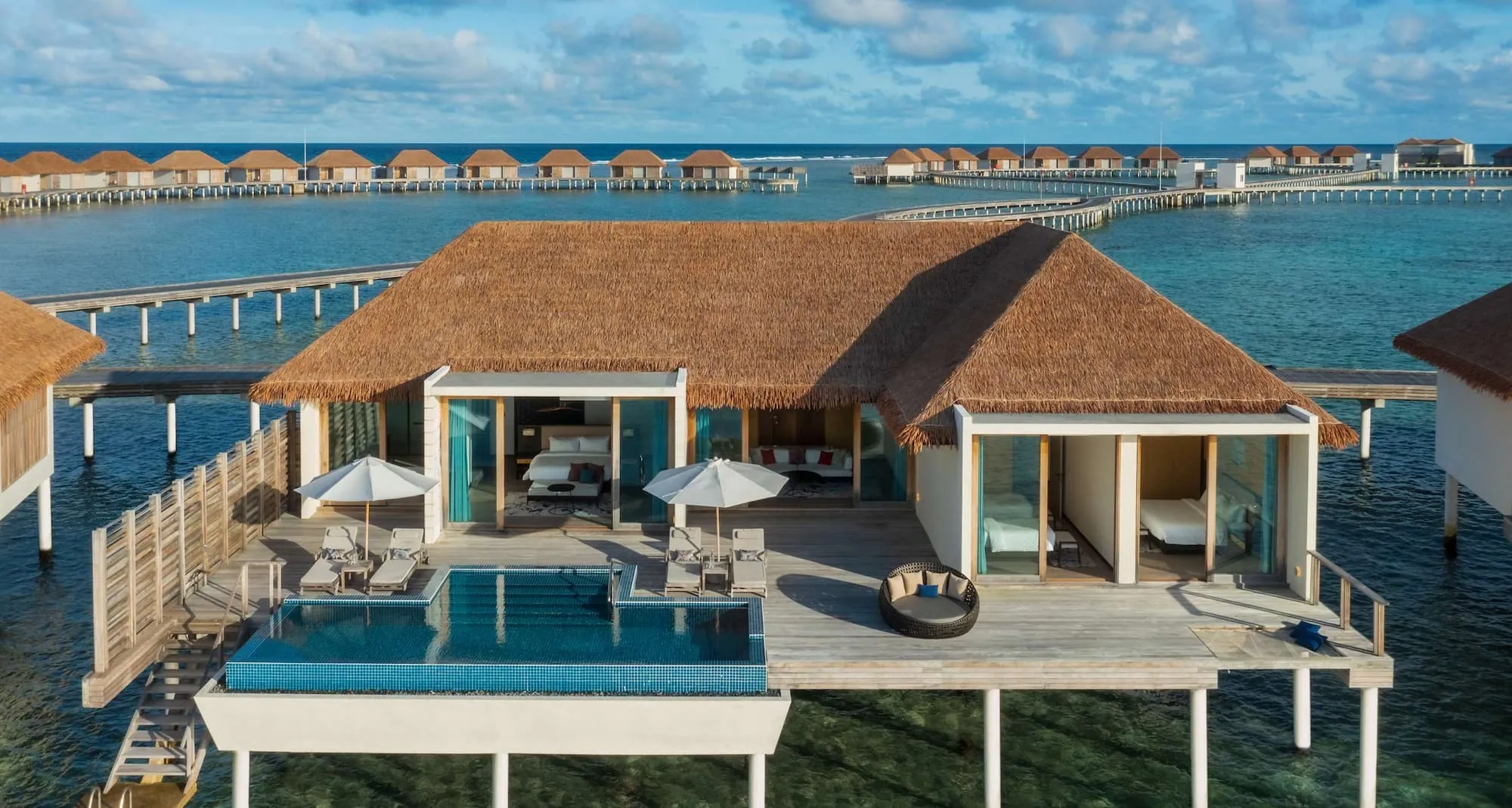 Three-bedroom overwater villa at Radisson Blu Resort Maldives